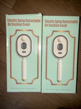 Electric Spray Retractable Air Cushion Comb 2 Pack
